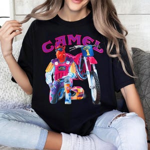 Funny Joe Camel 1993 Super Cross Short Sleeve Cotton T-shirt, Motocross Racing Tshirt, Fan Gift, Unisex Tee, Top Menswear Streetwear Apparel