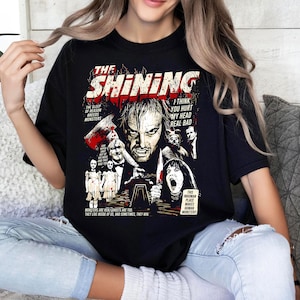 The Shining Horror 90s Movie Graphic T-shirt, Jack Torrance Halloween TShirt, The Shining Halloween Film Shirt, Scary Movie Tee, Fan Gift