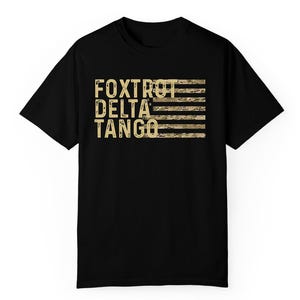 Foxtrot Delta Tango Cotton Tshirt, Subtle Anti Tr Shirt, Fdt Tee, Democratic Gift, Hater Gift For Men Women, Unisex Graphic Top Womenswear