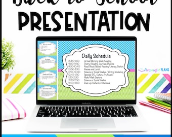 Bearbeitbare Back to School-Präsentation: Treffen Sie die Lehrer-Diashow (Digital & Print PPT, Google Slides)
