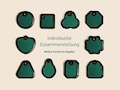 Dog tag protection, individual combination, robust protective cases anti-jangle made of high-quality TPU product logo