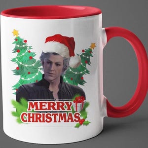 Astarion Merry Christmas Mug | 11oz Ceramic Coffee Mug | Christmas Gift | Baldurs Gate 3 Bag | Video Game | Astarion BG3 | Astarion Gift