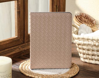 Flaxen Weave Custom Leather Kindle Case, Personalized Kindle Paperwhite 12th 7'' Case Cover, All New Kindle 6'' 2024 11th Case, Gift idea