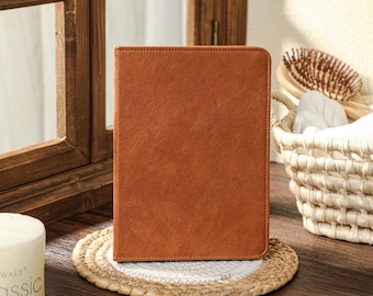 Funda personalizada de cuero marrón caramelo para Kindle, funda personalizada para Kindle Paperwhite de 7'' (12.ª generación), funda para el nuevo Kindle de 6'' (2024, 11.ª generación), idea de regalo.