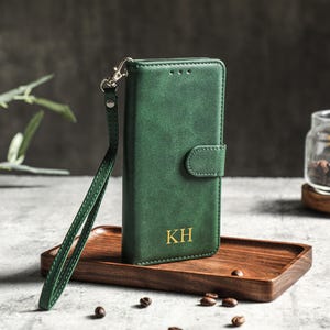 Flip iPhone Case With Card Holder for iPhone 16 Pro Max iPhone 15 iPhone 14 Pro, Personalized Leather iPhone Case, iPhone 13 12 XR/XS Case