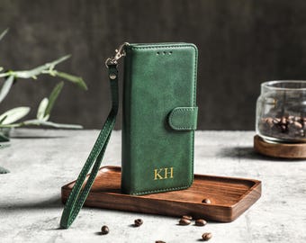 Flip iPhone Case With Card Holder for iPhone 16 Pro Max iPhone 15 iPhone 14 Pro, Personalized Leather iPhone Case, iPhone 13 12 XR/XS Case