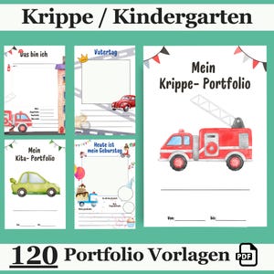 120 Kindergarten Portfolio Templates | Nursery Portfolio Templates | Daycare Portfolio Templates | Educator Preschool Portfolio Kindergarten