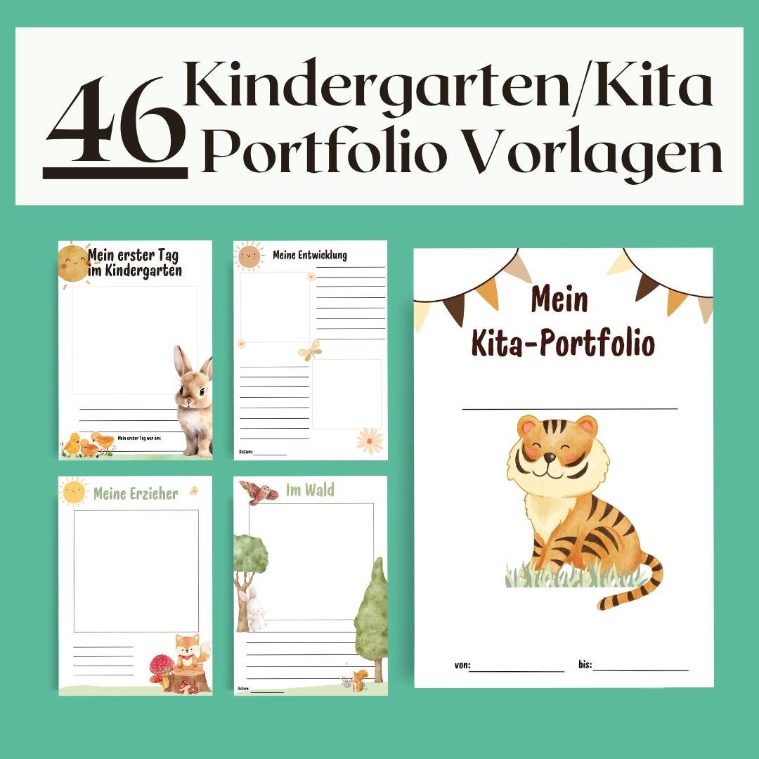 46-kindergarten-portfolio-templates-animals-portfolio-kindergarten