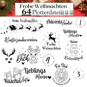 Arquivo de plotter de Feliz Natal | Arquivo de plotter de Natal | Letras em alemão Feliz Natal Plotter Svg | Plotter de inverno | Boas festas