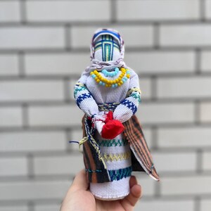 Handmade Motanka Doll – Slavic Faceless Textile Doll, Ukrainian Folk Charm, Embroidered Amulet, Protection Gift, Made in Ukraine, boho decor