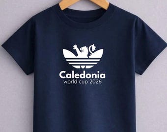 Kids Caledonia Football Shirt | Scotland World Cup 2026 Tee
