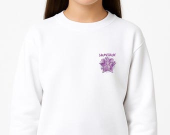 HUNTRX Graphic Sweatshirt – Signed Anime Style Girl Group Design – Fan Merch Tee