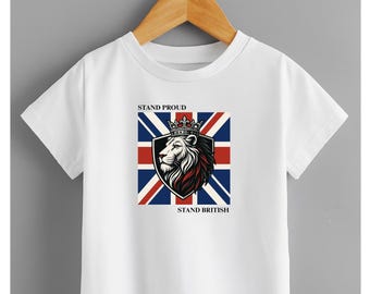 British Lion Union Jack T-Shirt: Patriotic UK Pride