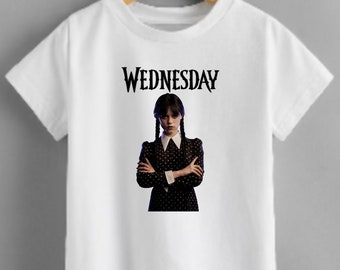Wednesday Addams T-Shirt: Nevermore Academy 100% Cotton Tee