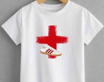 England St George Cross Kids T-Shirt | Streetwear Football Fan Top