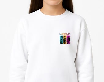 HUNTRX Graphic Sweatshirt – Signed Anime Style Girl Group Design – Fan Merch Tee