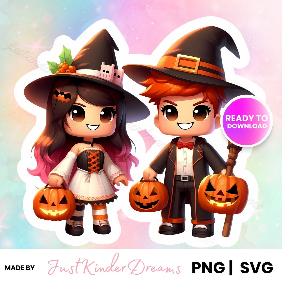 Roblox Trick or Treat Sticker,roblox Trick or Treat Boy Girl Party 