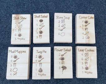 Forest School Resources - Mud kitchen - Potion Cards - Forest School Dice - Leaf Identification - Minibeast Identification - Worm Measures