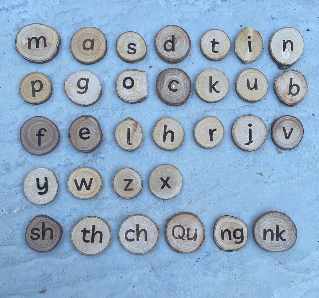 RWI Wood Cookies - Phonics Wood Slices - Phonics - Read Write Inc Set 1 ...