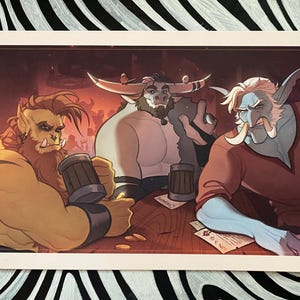 Horde bar from World of Warcraft art print, 8.5x14 inch