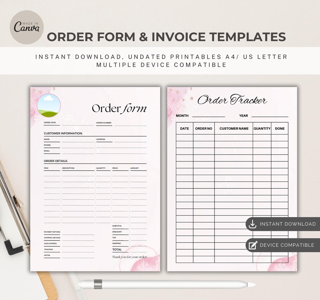 Order Form and Invoice Templates, Printable Small Business Forms ...