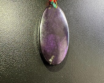 Sugilite Cabochon Pendant, Purple Sugilite Gel Cabochon, Sugilite Crystal, Natural Sugilite Stone, Rare Sugilite, Weight 26.ct Size 40x20.MM