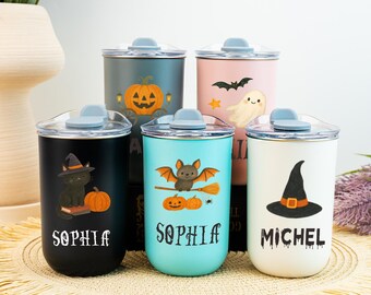 Personalised Halloween Party Tumblers, Halloween Gifts, Custom Halloween Cup, Unique Halloween Gifts for Child, Halloween Favors,Fall Gifts