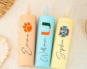 Custom University Logo Tumbler,Graduation Tumbler,Students Cup,School Logo Tumbler,Graduation Gifts,Grad Gifts for Daughter,Class of 2026