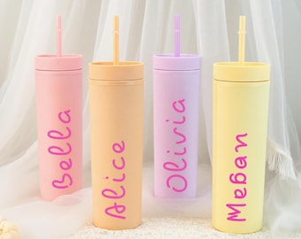 Custom Name Bottler Cup, Water Bottler, Island Tumbler, Bridesmaid Gifts, Vacation Cup, Girl Trip Gifts, Birthday Gifts, Summer Gifts