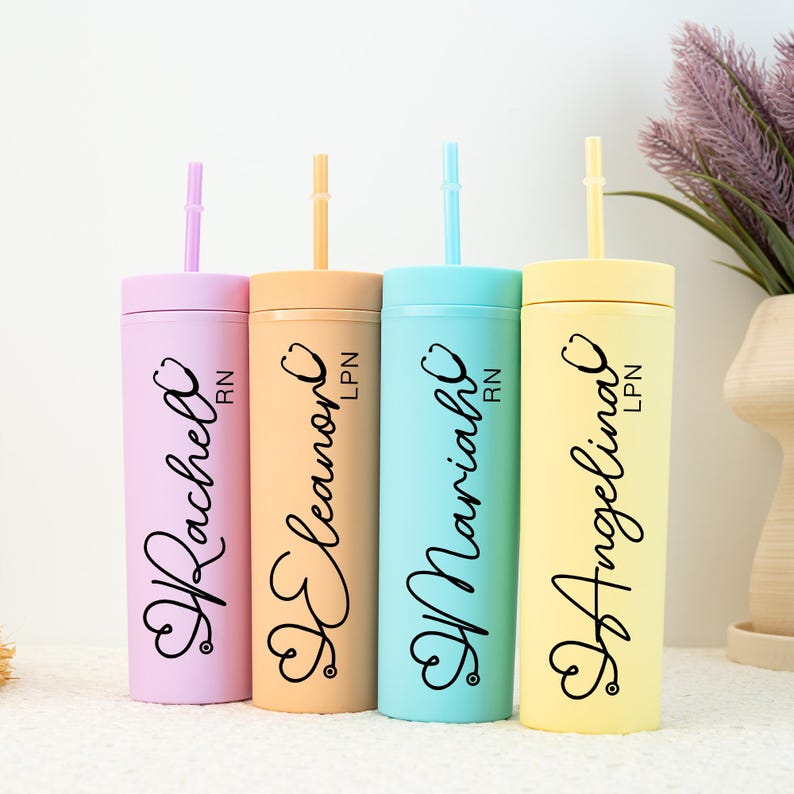 Nurse gift, Custom Nurse tumbler, Personalised Nurse Gift, Nurse Appreciation Gift, RN Gift, Nurse Student Gifts,Doctor Gift, RN Grad Gifts image 1