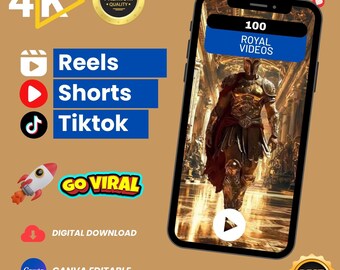 100 Royal Videos – HD/4K Digital Bundle | Luxury, Palace, Crown & Elegant Lifestyle Cinematic Scenes