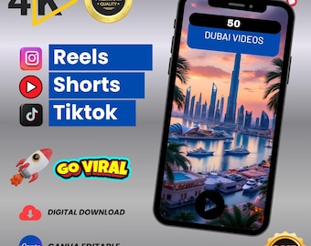 Dubai Video Clips Bundle: 50 HD/4K City, Travel & Lifestyle Edits (Digitaler Download)