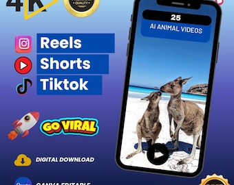 AI Animal Video Clips – HD/4K Nature Reels (Digital Download)