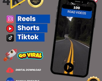 Road & Pathway Video Bundle: 100 Scenic Travel Clips (Digital Download)