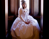 Long Sleeve Steampunk Wedding Dress Alternative Corset Gown Victorian BallGown Fairytale Modest Custom Petite to Plus size