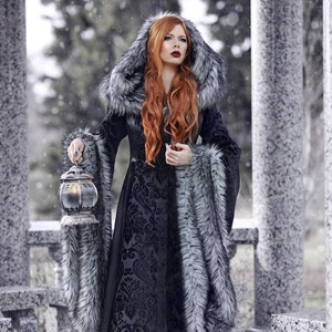 Viking Fur Cloak , Celtic Cloak Gothic Cloak-faux Fur , Fur Leggings , Fur  Coat , Fur Gaiters , Fur Arm Warmers 