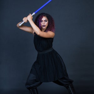 Star Wars Cosplay Dark Rey Sith Costume Starwars Jedi Tunic Dress Petite to Plus Size Custom to Order image 4