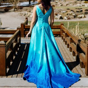 Ombre wedding dress plus cheap size