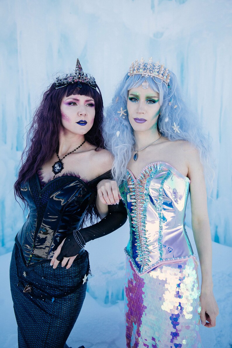 Sea Witch Goth Mermaid Wedding Dress Black Gothic Drag ...