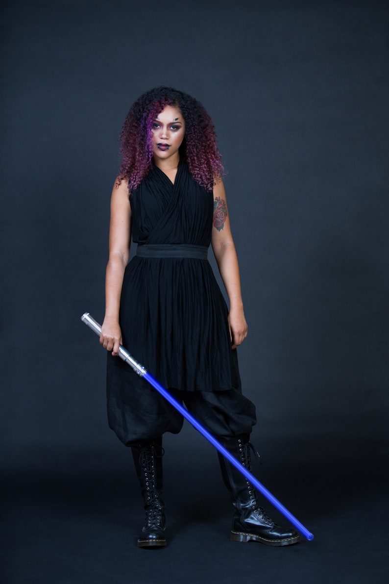 Star Wars Cosplay Dark Rey Sith Costume Starwars Jedi Tunic Dress Petite to Plus Size Custom to Order image 6