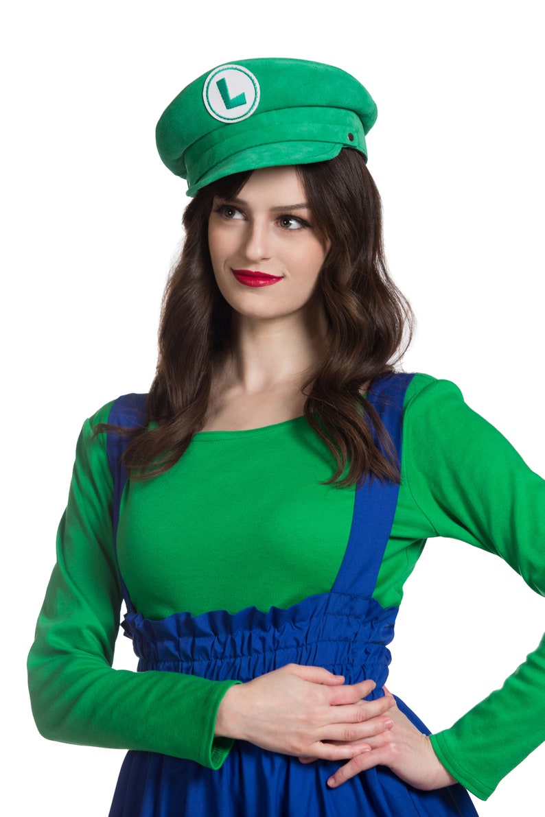 Luigi Cosplay Dress Woman's Costume Geek Super Mario Etsy