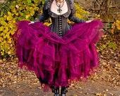 Bridal Steampunk Tulle Skirt in Intense Colors Petticoat Fairytale- Petite to Plus size - Custom to order - XS - 5XL