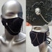 Gothic Lolita Lace Mask Fancy Face Masks with Filter Pocket Fitted 100% Cotton Punk Style Goth Covering