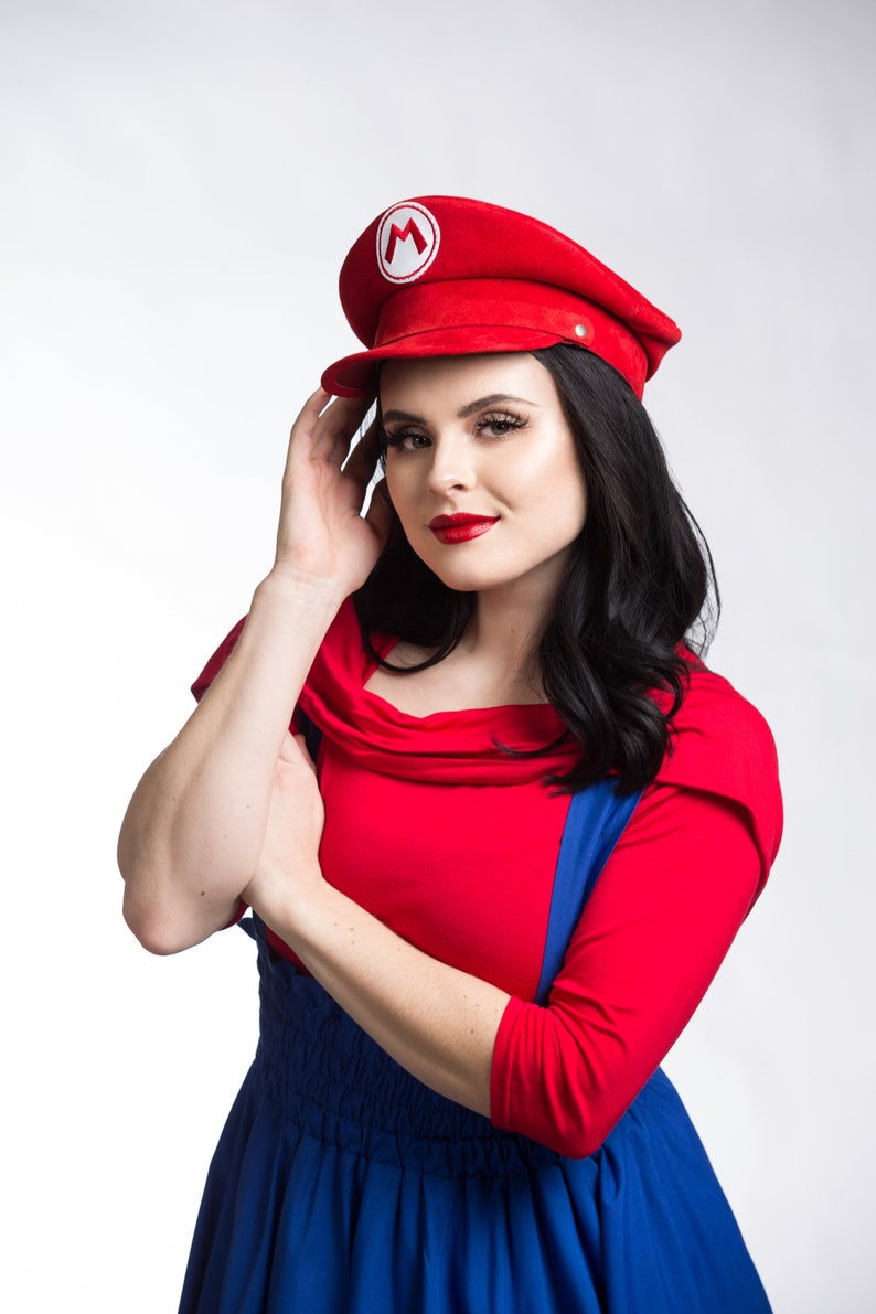 Mario Cosplay Dress Woman/'s Costume Geek Super Mario Brothers Video Game Custom to Order Petite to Plus Size