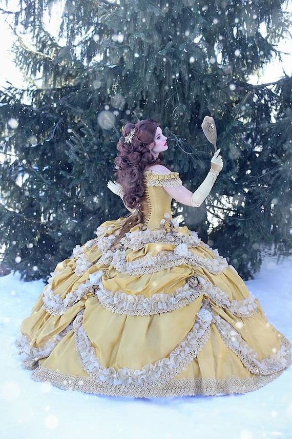 belle wedding dress beauty and the beast