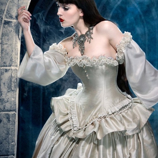 Cinderella Ballgown Wedding Dress Fantasy Unique Alternative Bridal Gown Masquerade Costume Renaissance Custom Order Petite to Plus Size