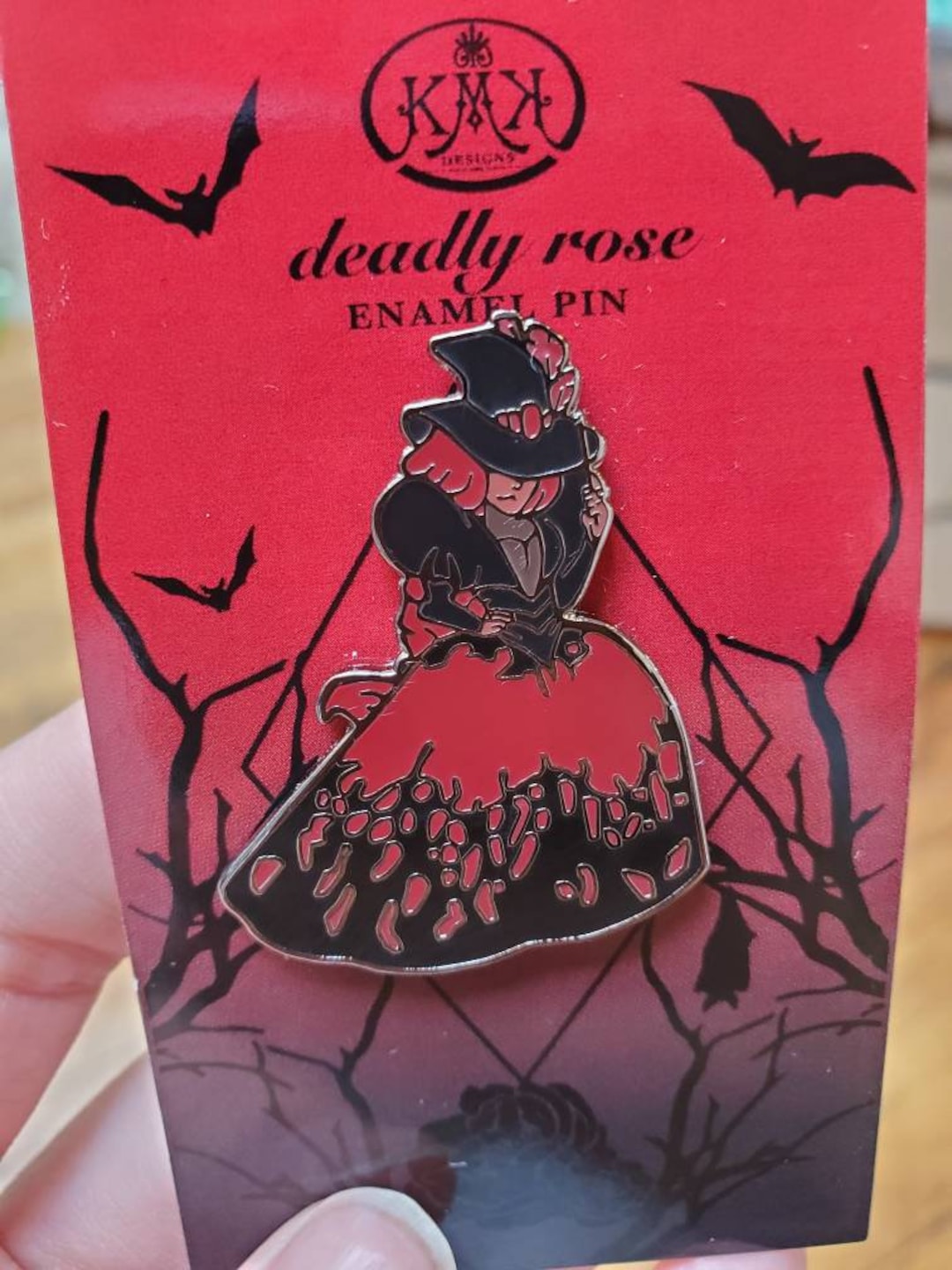 Witch Girl Enamel Pin Spooky Goth Fashion Brooch Halloween Witchy ...