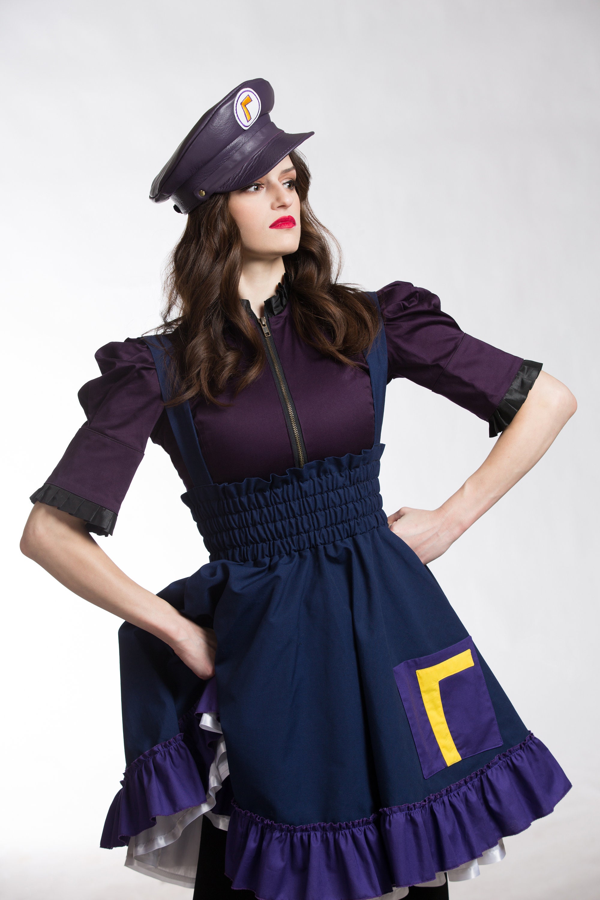 Waluigi Cosplay Dress Woman's Costume 