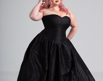 Gothic Black Princess Wedding Gown Dark Masquerade (12 Month Make Time) Custom to Order - Add on Pieces
