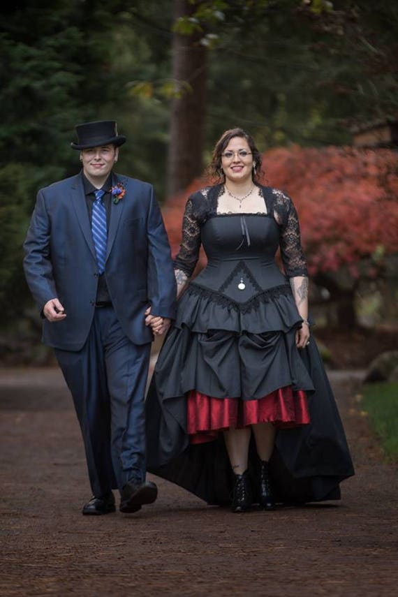 gothic high low dress